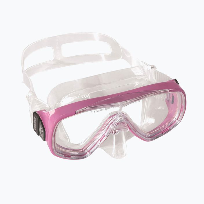 Cressi Ondina vaikiškas šnorkeliavimo rinkinys + viršutinė dalis rožinės spalvos DM1010134 10