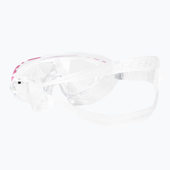 Cressi Skylight skaidri/balta rožinė plaukimo kaukė DE203340 4