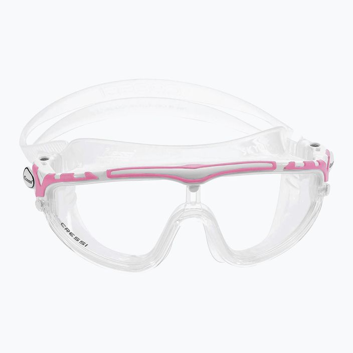 Cressi Skylight skaidri/balta rožinė plaukimo kaukė DE203340 6