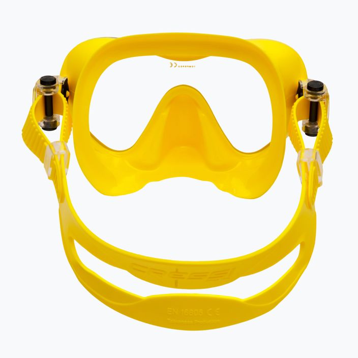 Cressi F1 nardymo kaukė geltonos spalvos ZDN281010 5