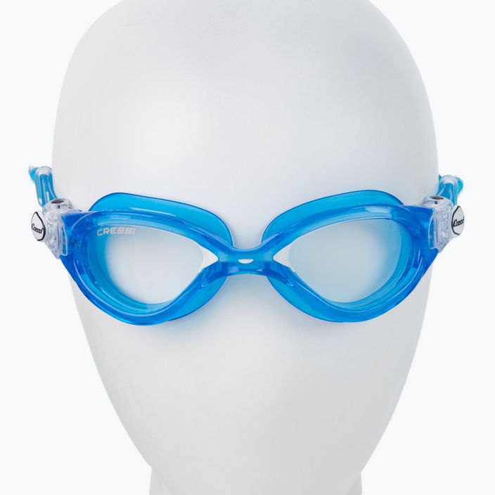 Cressi Flash mėlyni/mėlyni balti plaukimo akiniai DE202320 2