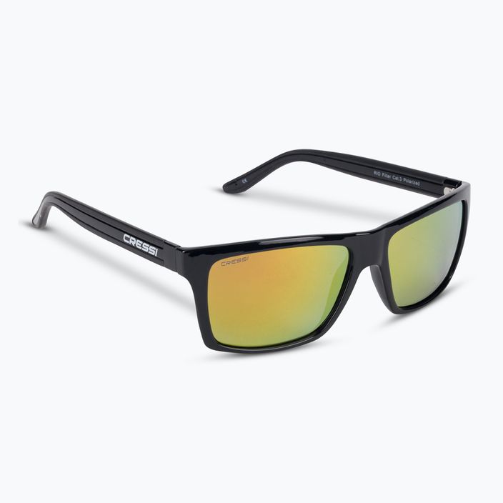 Cressi Rio juodi/gelsvi akiniai nuo saulės XDB100113