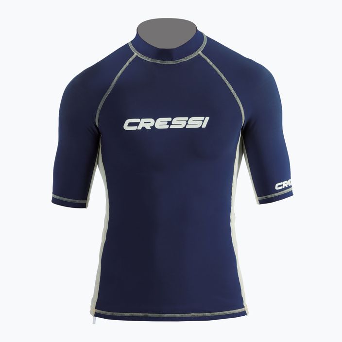 Vyriški plaukimo marškinėliai Cressi Rashguard dark blue 3