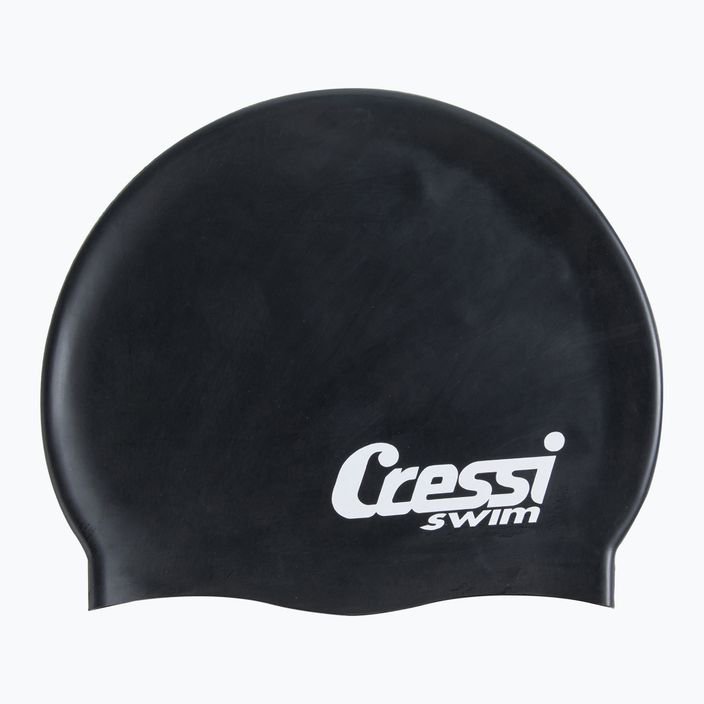 Cressi silikoninė plaukimo kepurė juoda XDF220 2