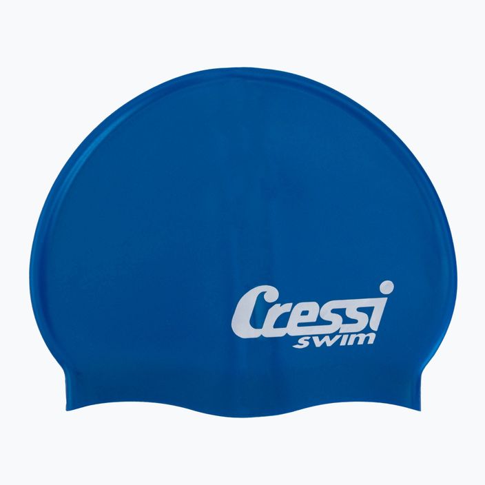 Vaikiška plaukimo kepurė Cressi Silikoninė kepurė tamsiai mėlyna XDF220