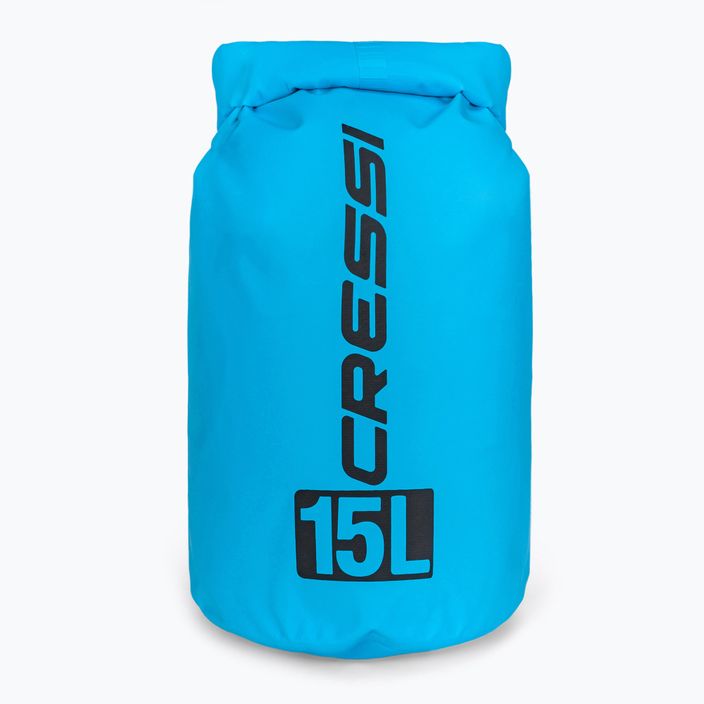 "Cressi" sausas krepšys 15 l, šviesiai mėlynas