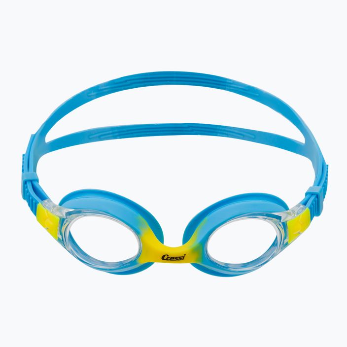Cressi Dolphin 2.0 mėlyni/gelsvi vaikiški plaukimo akiniai USG010203B 2