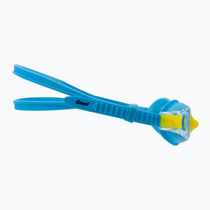 Cressi Dolphin 2.0 mėlyni/gelsvi vaikiški plaukimo akiniai USG010203B 3