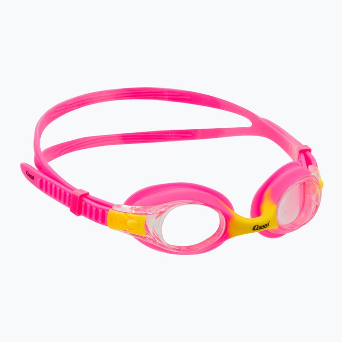 Cressi Dolphin 2.0 rožiniai/gelsvi vaikiški plaukimo akiniai USG010203G