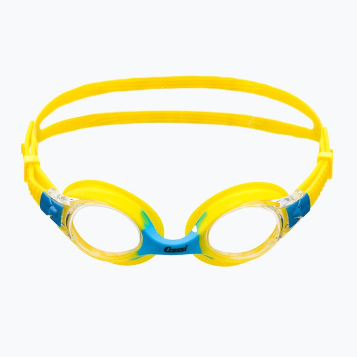 Cressi Dolphin 2.0 geltoni/mėlyni vaikiški plaukimo akiniai USG010203Y 2