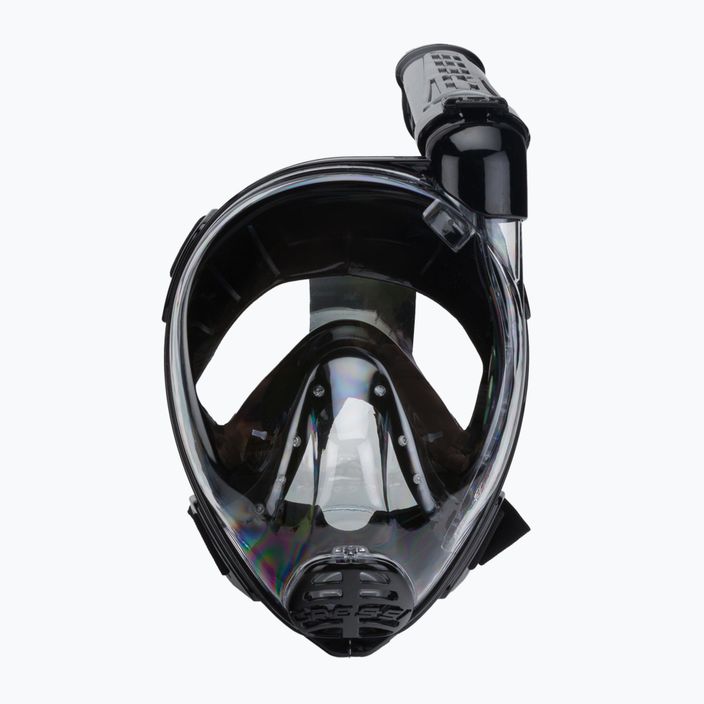 Cressi Duke Dry viso veido kaukė nardymui su vamzdeliu, juoda XDT005050 2