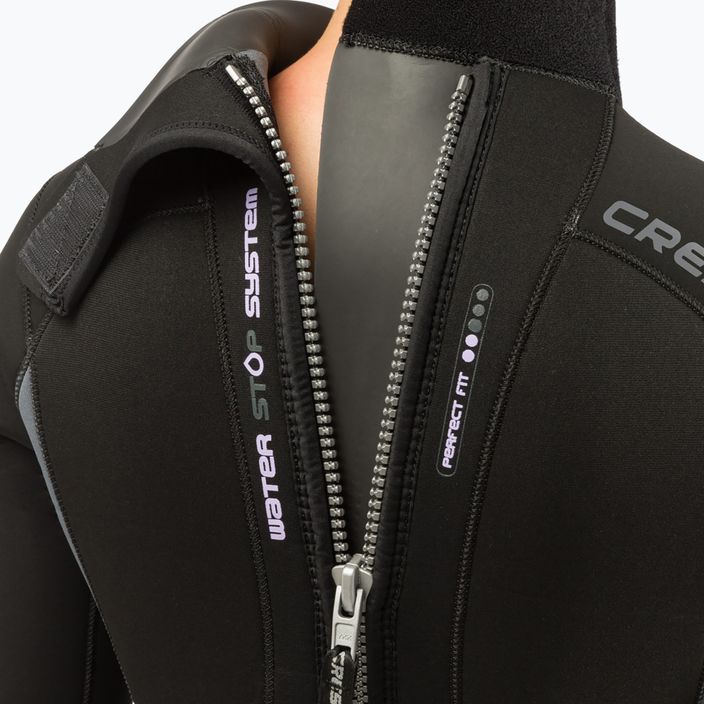 Cressi Fast Monopiece 7 mm moteriškas juodos spalvos nardymo kostiumas LR109702 4