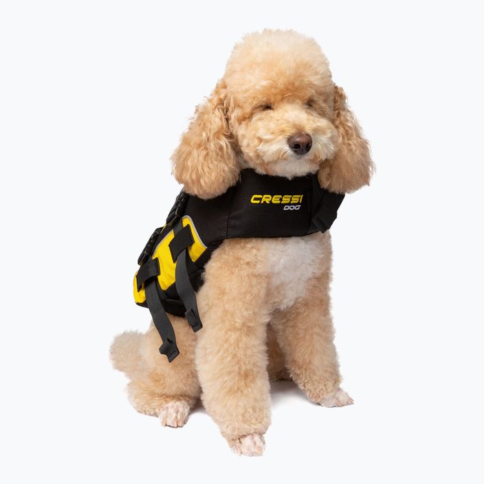 Šuns saugos liemenė Cressi Dog Life Jacket black/yellow 2