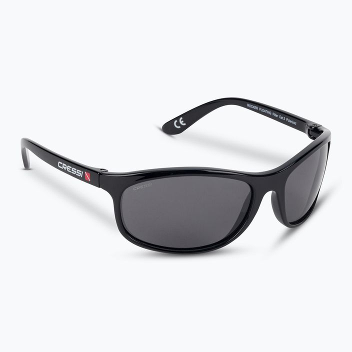 Cressi Rocker Floating juodi/rūkalo spalvos akiniai nuo saulės XDB100503