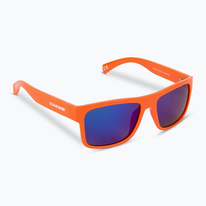 Cressi Spike oranžiniai/mėlyni veidrodiniai akiniai nuo saulės XDB100552