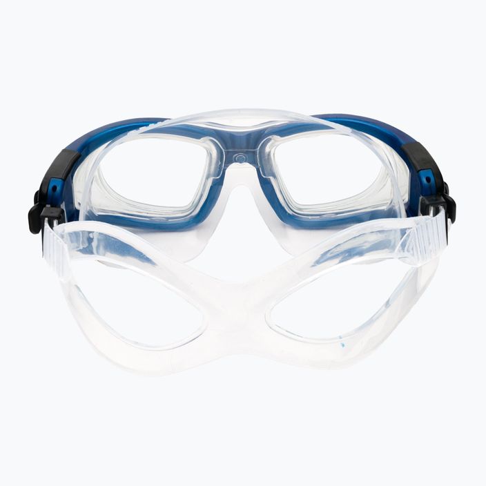 Cressi Galileo mėlyna metalinė plaukimo kaukė DE205055 5