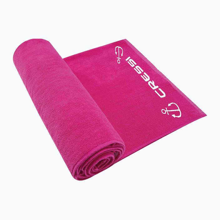Cressi medvilninis rėminis rankšluostis rožinės spalvos XVA906 4