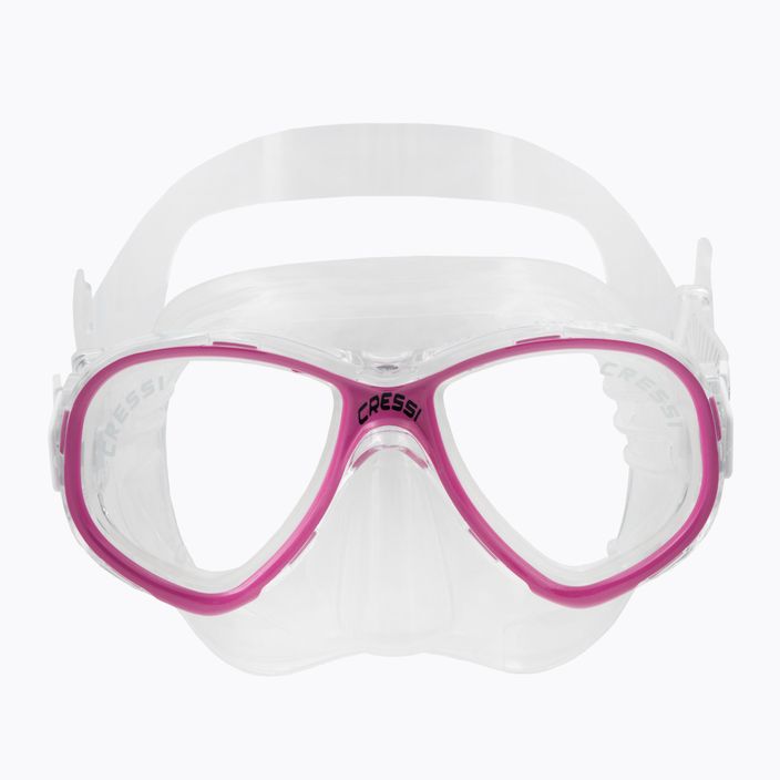 Cressi Perla vaikiška nardymo kaukė rožinės ir skaidrios spalvos DN208440 2