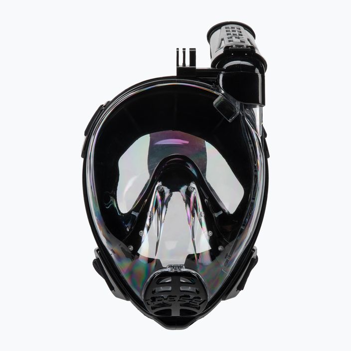 Cressi Duke Action viso veido kaukė nardymui su vamzdeliu, juoda XDT005250 2