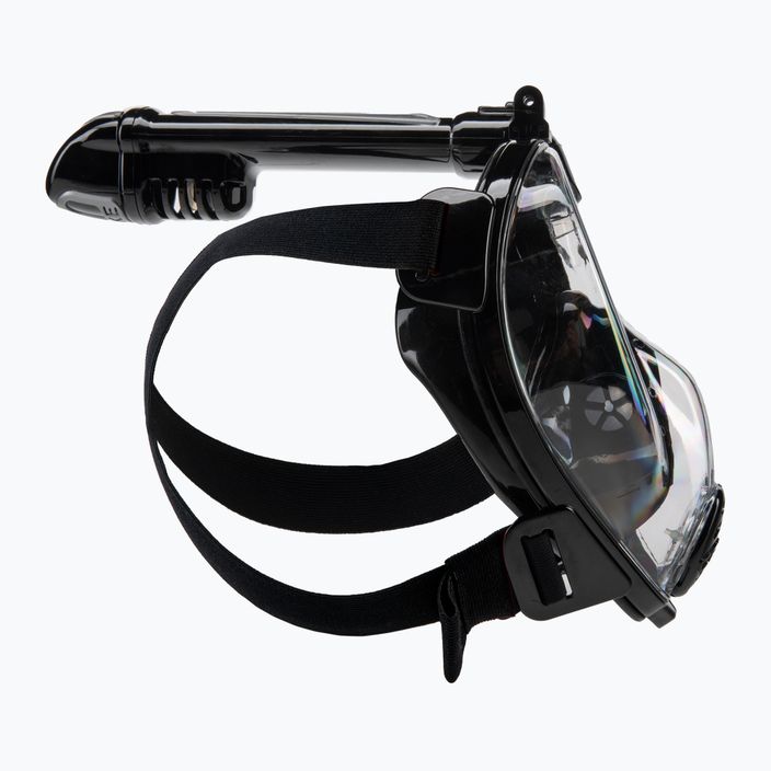 Cressi Duke Action viso veido kaukė nardymui su vamzdeliu, juoda XDT005250 3