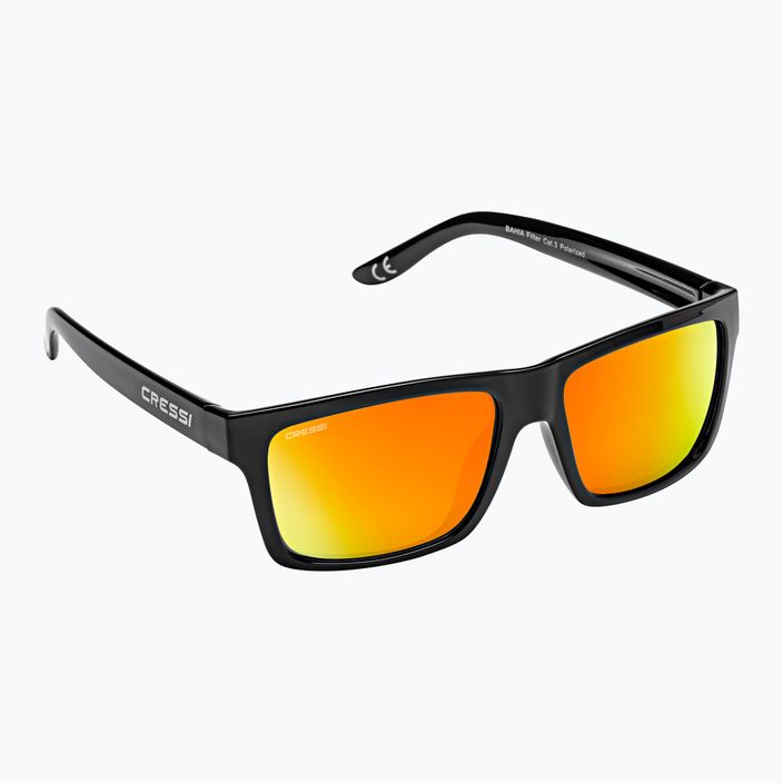 Cressi Bahia Floating juodi/oranžiniai veidrodiniai akiniai nuo saulės XDB100702 5