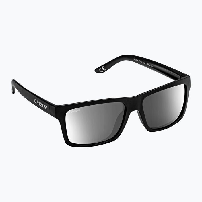 Cressi Bahia Floating juodi / sidabriniai veidrodiniai akiniai nuo saulės XDB100704 5