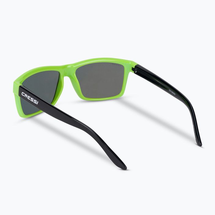 Cressi Bahia Floating juodi/kiwi/mėlyni veidrodiniai akiniai nuo saulės XDB100705 2