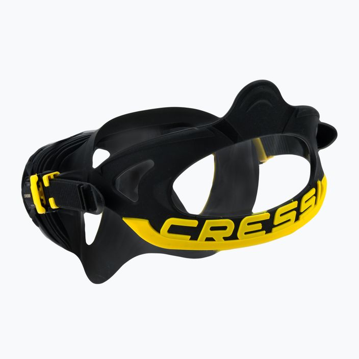 Cressi Quantum nardymo kaukė juoda/geltona DS515010 4
