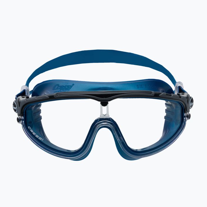 Cressi Skylight mėlyna metalinė plaukimo kaukė DE2033555 2