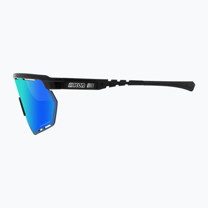 SCICON Aerowing juodi blizgūs/sknpp daugiaspalviai mėlyni dviratininkų akiniai EY26030201 4