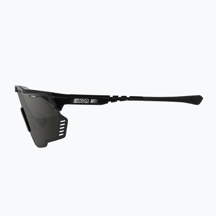 SCICON Aeroshade Kunken juodi blizgūs/scnpp fotokrominiai sidabriniai dviratininko akiniai EY31010200 4