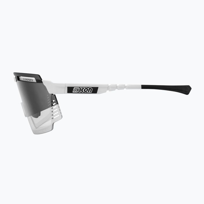 SCICON Aerowatt balti blizgūs/scnpp fotokrominiai sidabriniai dviratininko akiniai EY37010800 4