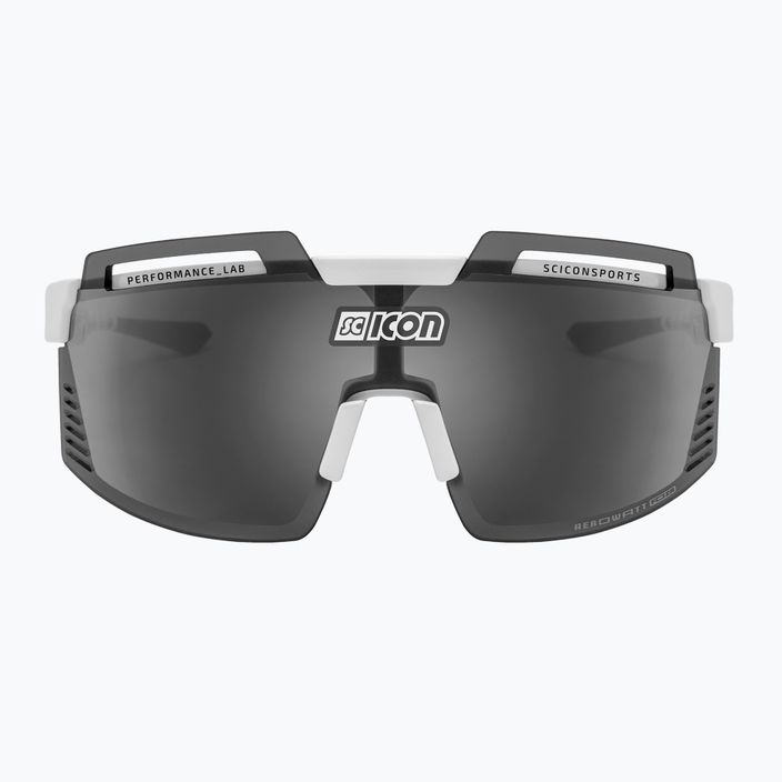 SCICON Aerowatt Foza balti blizgūs/scnpp daugiaspalviai sidabriniai dviratininkų akiniai EY38080800 3