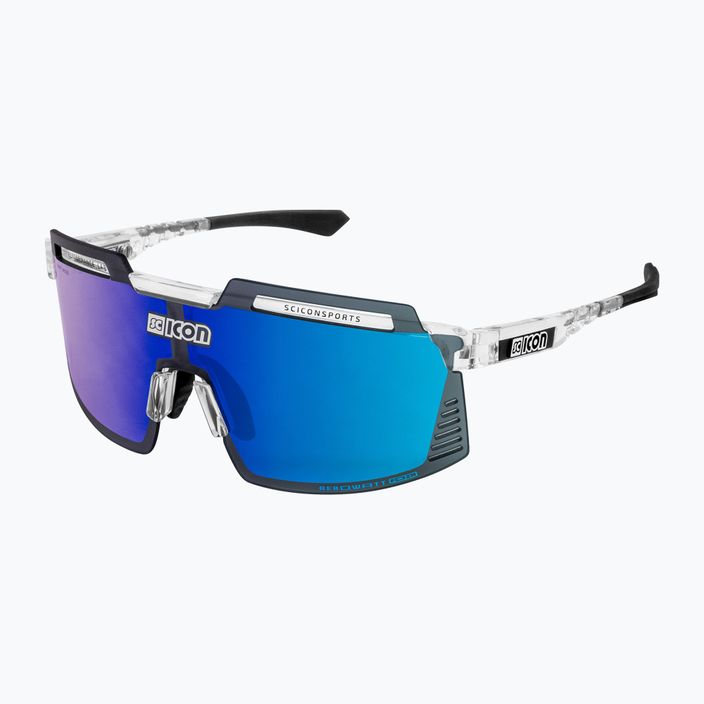 SCICON Aerowatt Foza crystal gloss/scnpp multimirror blue dviratininkų akiniai EY38030700 2