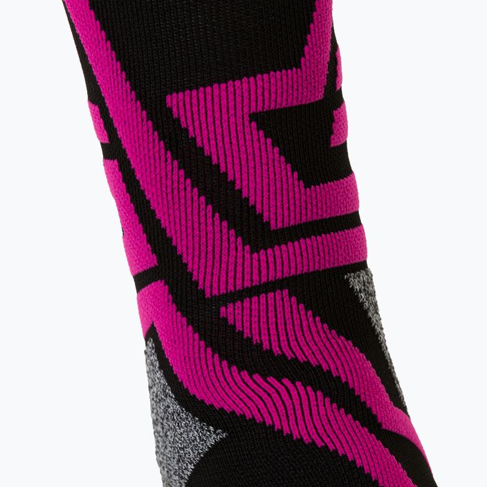 Mico vidutinio svorio X-Performance X-C slidinėjimo kojinės juodos/rožinės CA00146 3
