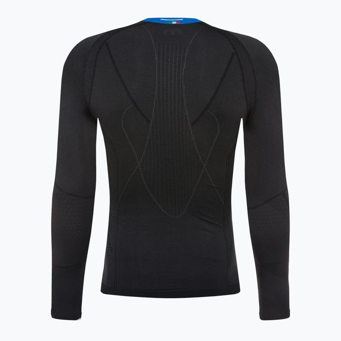 Vyriški termo marškinėliai Mico Odor Zero su apvaliu kaklu, juodi IN01450 2