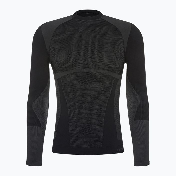 Vyriški terminiai marškinėliai Mico Warm Control Round Neck black IN01850