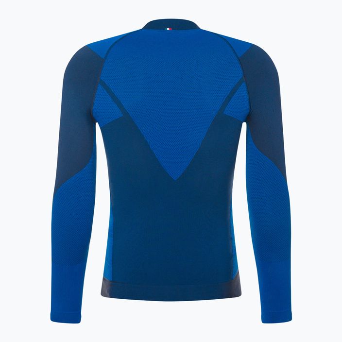 Vyriški Mico Warm Control Mock Neck termo marškinėliai mėlyni IN01851 2