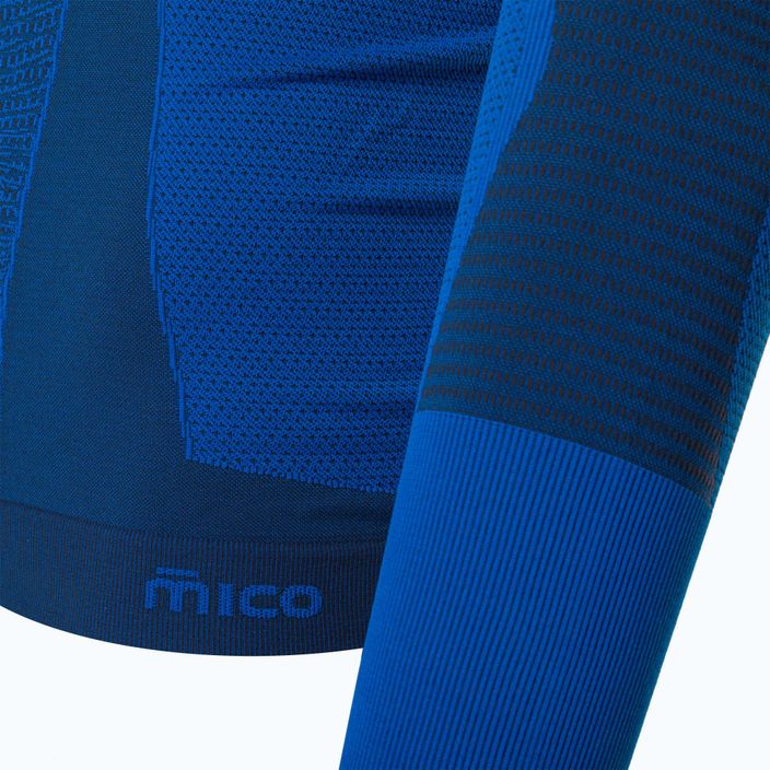 Vyriški Mico Warm Control Mock Neck termo marškinėliai mėlyni IN01851 3