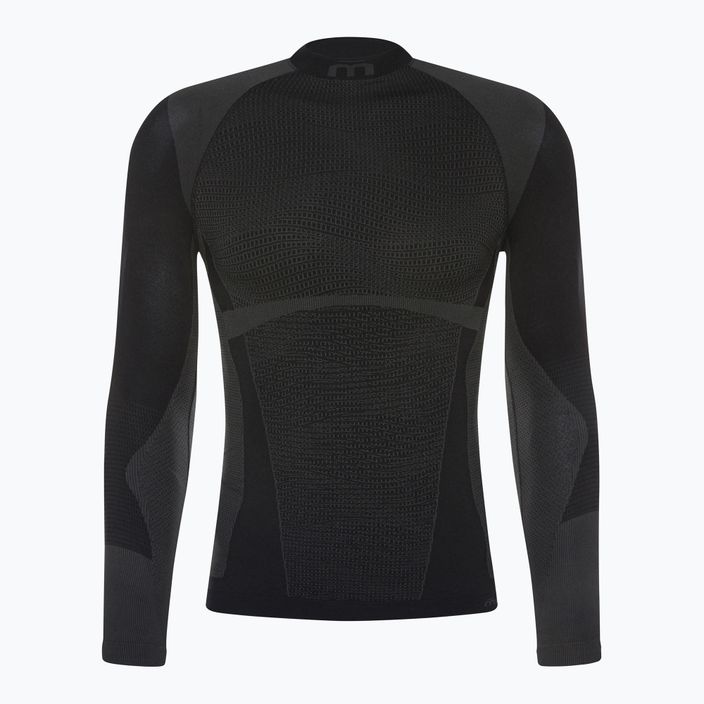 Vyriški Mico Warm Control Mock Neck terminiai marškinėliai juodi IN01851
