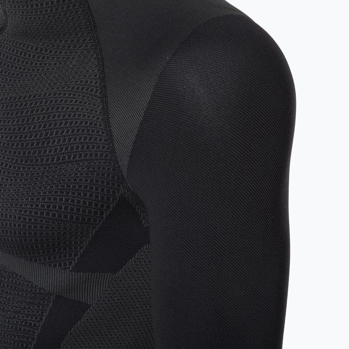 Vyriški Mico Warm Control Zip Neck termo marškinėliai juodi IN01852 3
