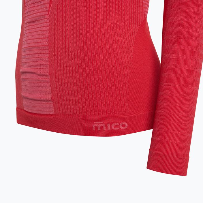 Moteriški Mico Warm Control termo marškinėliai su apvaliu kaklu rožinės spalvos IN01855 4