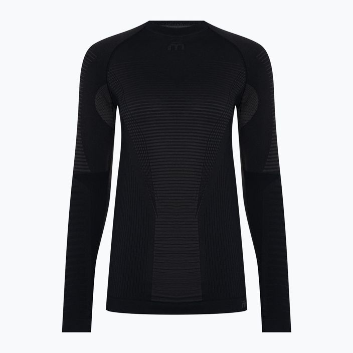 Mico Warm Control moteriški termo marškinėliai su apvaliu kaklu, juodi IN01855