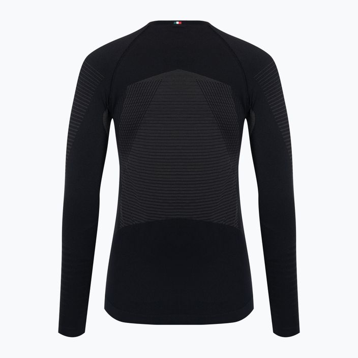 Mico Warm Control moteriški termo marškinėliai su apvaliu kaklu, juodi IN01855 2
