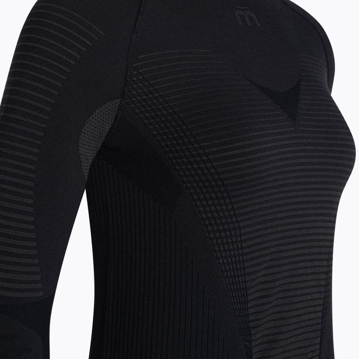 Mico Warm Control moteriški termo marškinėliai su apvaliu kaklu, juodi IN01855 3