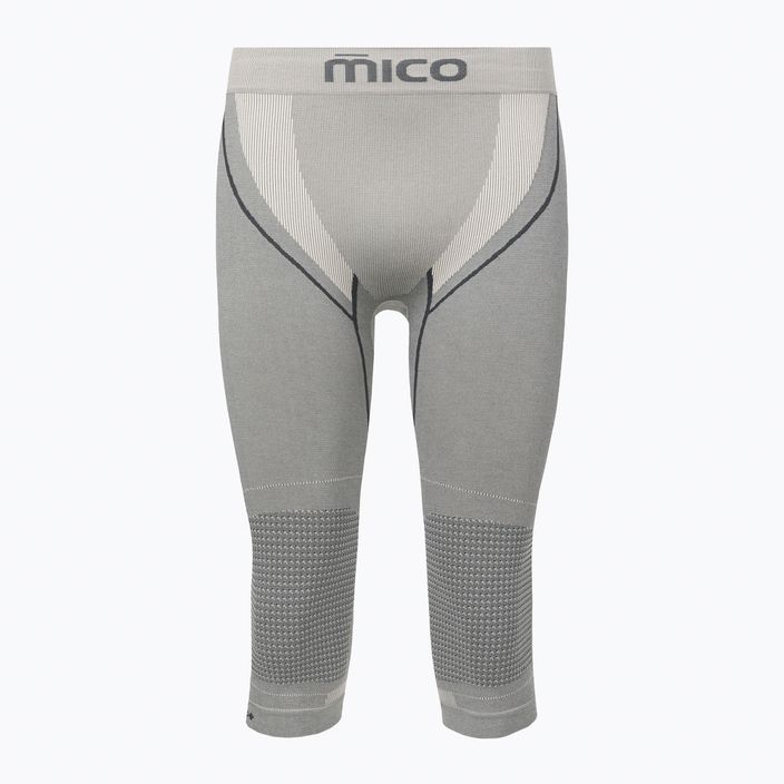 Vyriškos Mico Odor Zero Ionic+ 3/4 pilkos termo kelnės CM01454