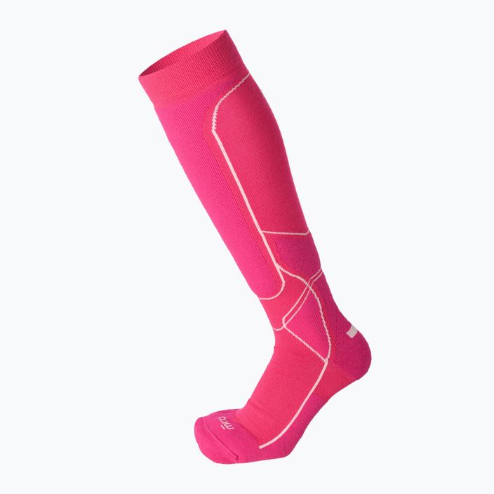 Moteriškos Mico vidutinio svorio slidinėjimo kojinės Warm Control Pink CA00226 4
