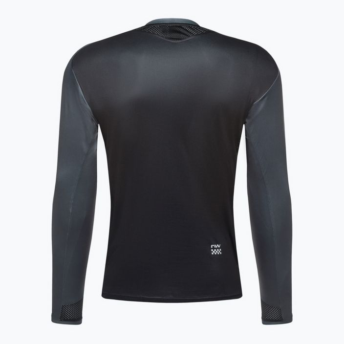 Northwave Edge LS 19 vyriški dviratininkų marškinėliai juoda/pilka 89201301 2