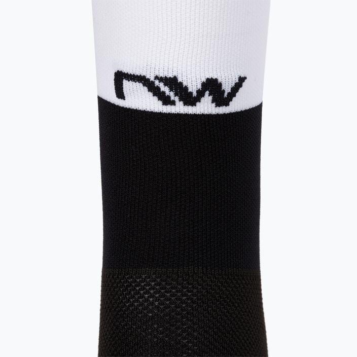 Northwave Work Less Ride More dviratininkų kojinės juodos ir baltos spalvos C89222015 4