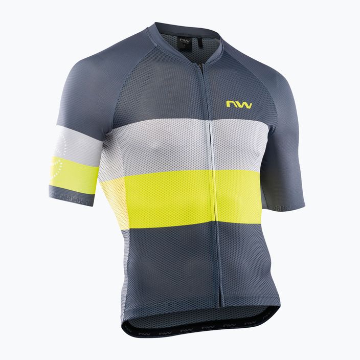 Northwave Blade Air vyriški dviratininko marškinėliai pilka/geltona 89221014